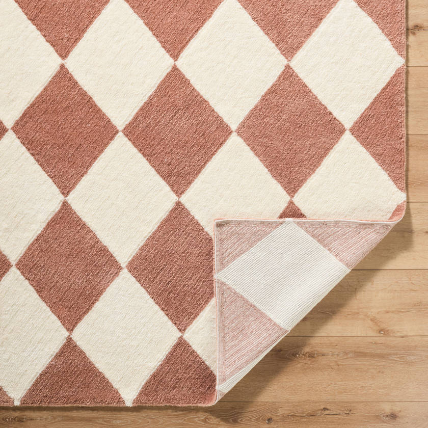 Tamera Global Terracotta Washable Area Rug