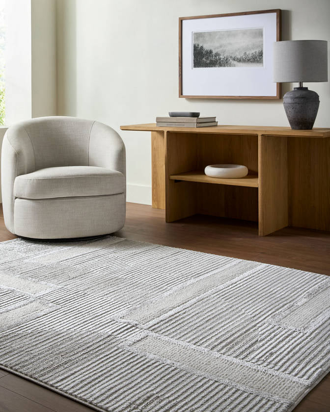 Candace Modern Light Gray Area Rug