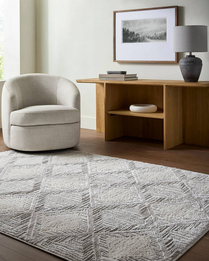 Cynda Modern Ivory Area Rug