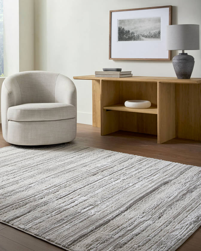 Ieshia Modern Ivory/Cream Brown Area Rug