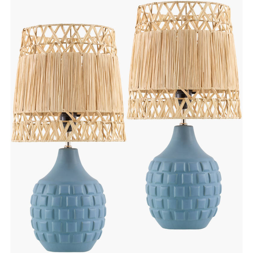 Natika Modern Gray Table Lamp