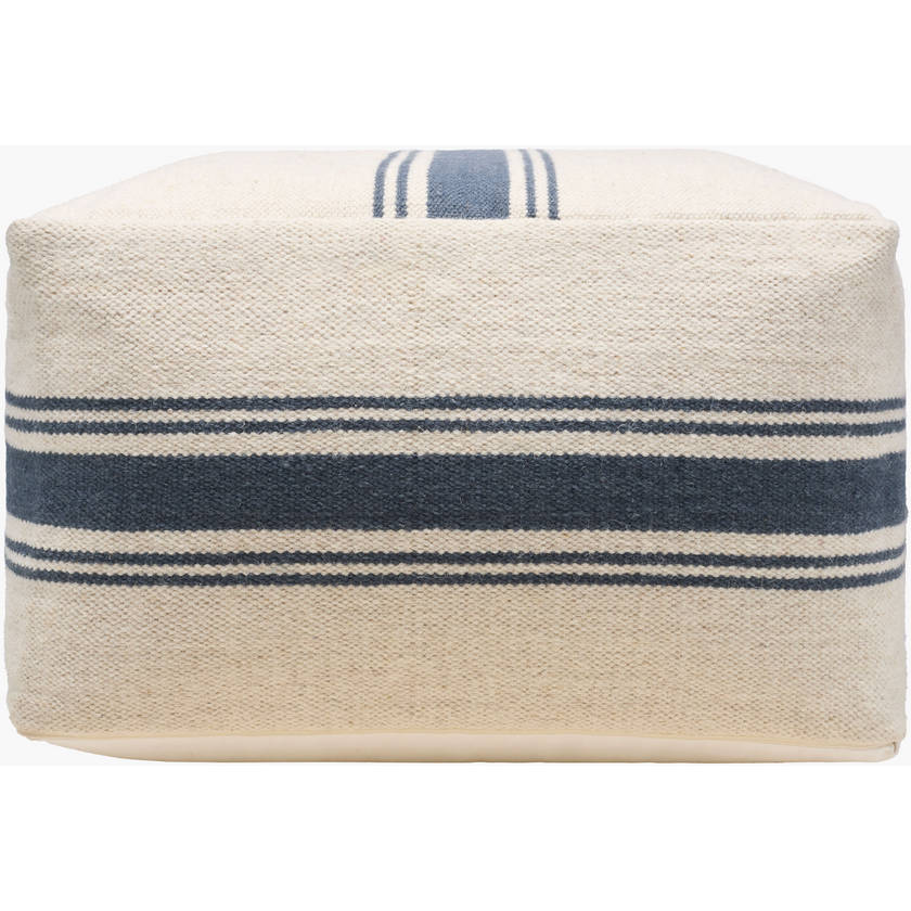 Ophemert Cream/Blue Pouf