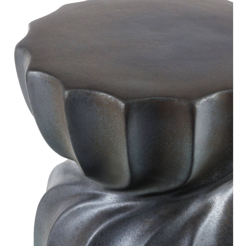 Elixhausen Charcoal Garden Stool
