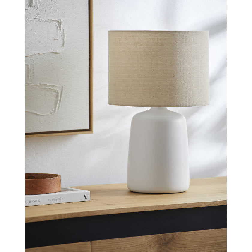 Juprelle Modern White Table Lamp