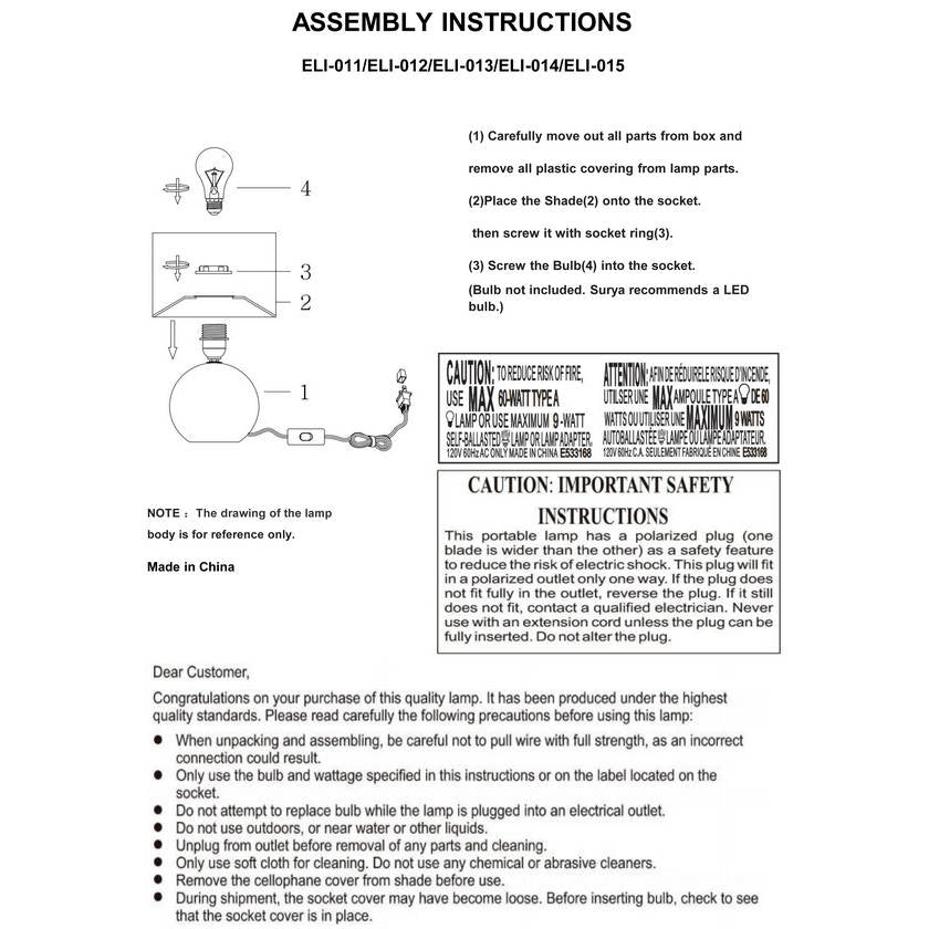 Donelle Modern Black Table Lamp