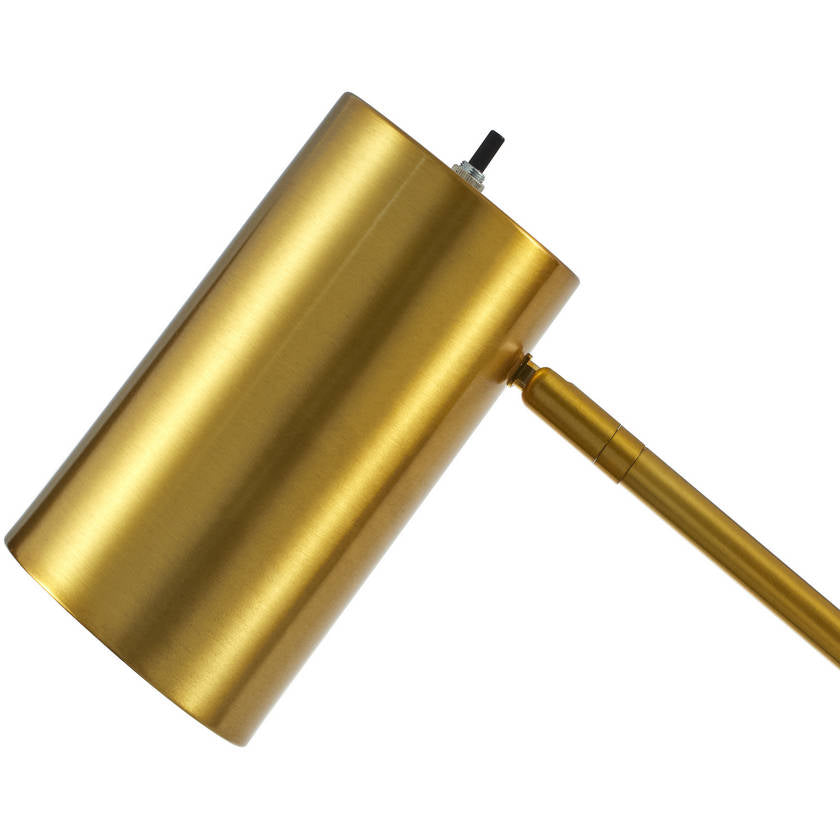 Zakery Rustic Gold Floor Lamp