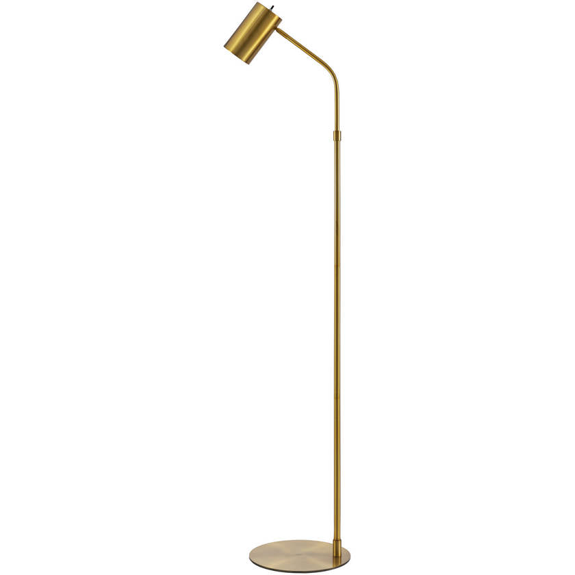 Zakery Rustic Gold Floor Lamp