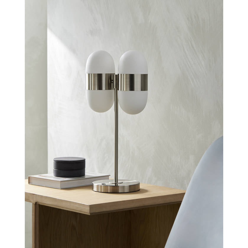 Kevyn Modern Metallic - Nickel Table Lamp