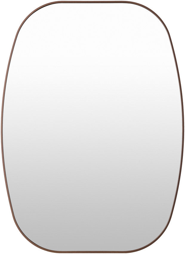 Stephannie Modern Dark Brown Wall Mirror
