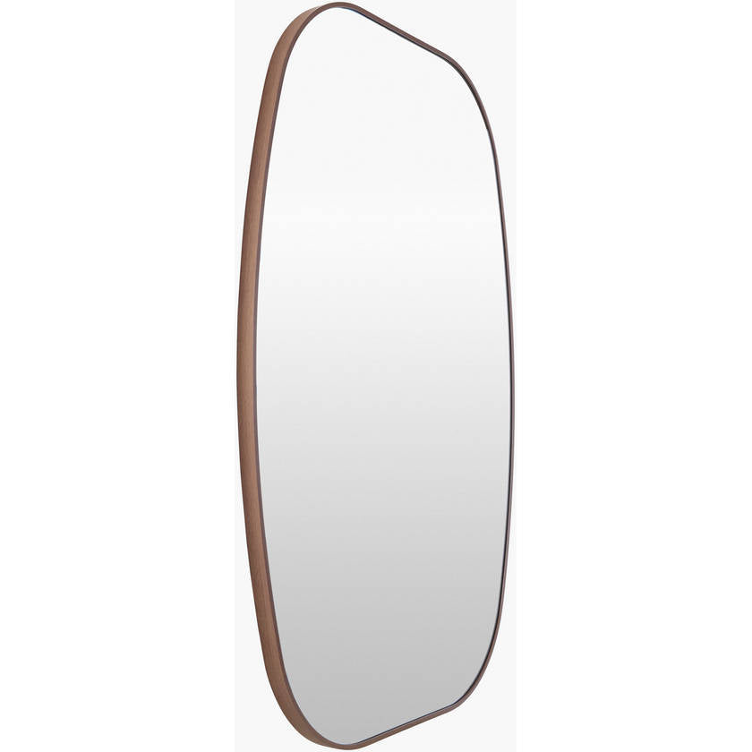Stephannie Modern Dark Brown Wall Mirror