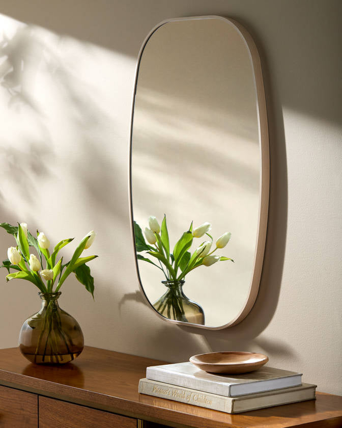 Stephannie Modern Brown Wall Mirror