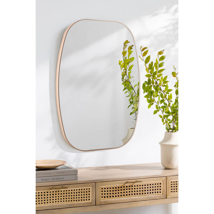 Stephannie Modern Brown Wall Mirror