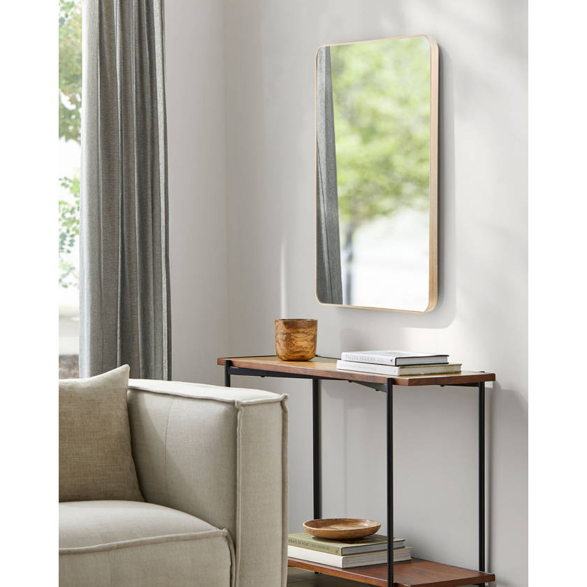 Renna Modern Brown Wall Mirror