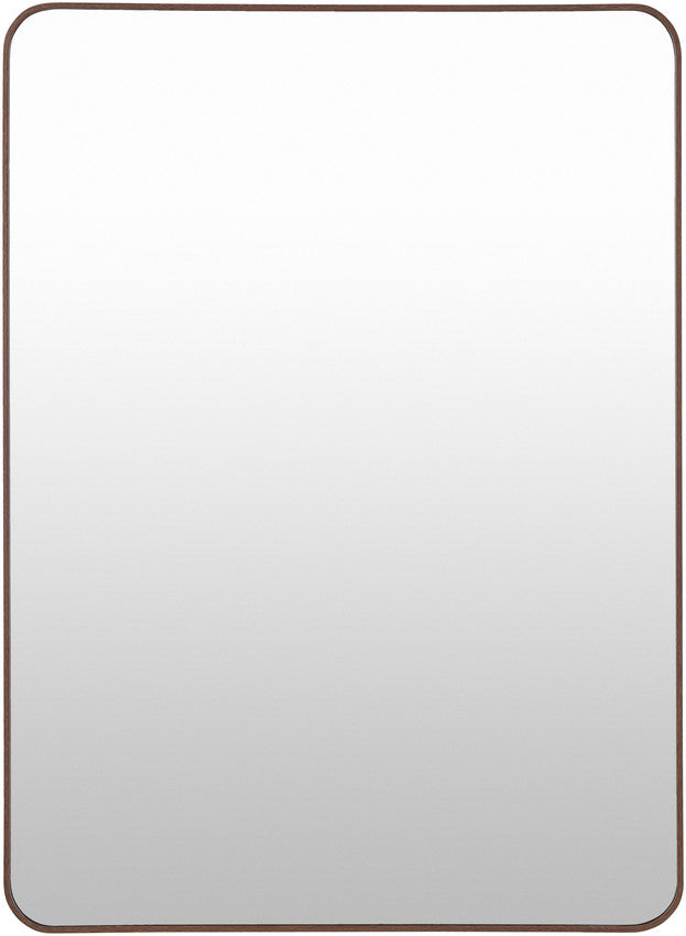 Renna Modern Dark Brown Wall Mirror
