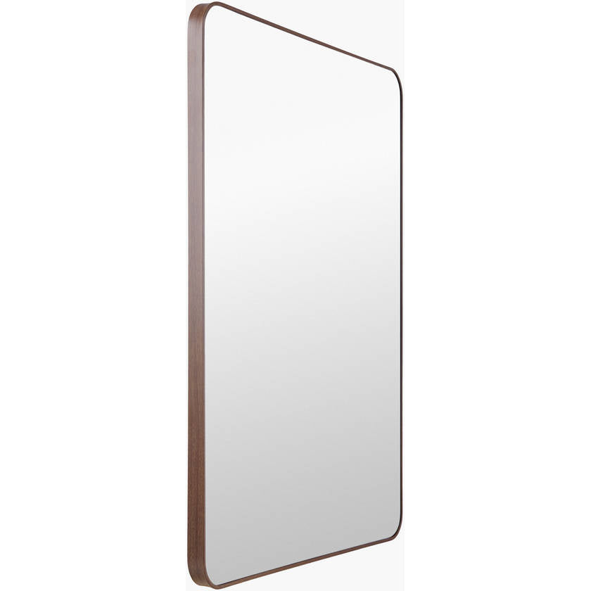 Renna Modern Dark Brown Wall Mirror