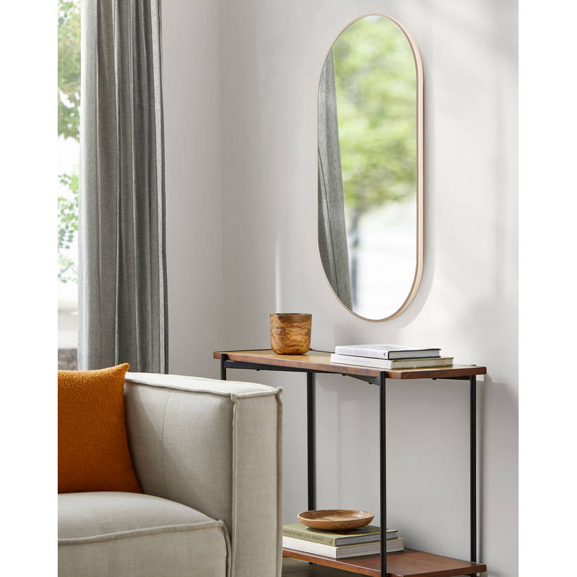 Soyla Modern Brown Wall Mirror