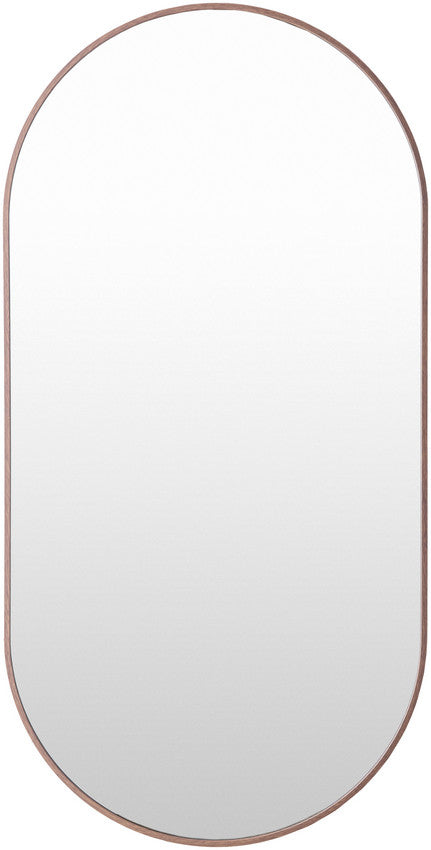 Soyla Modern Dark Brown Wall Mirror