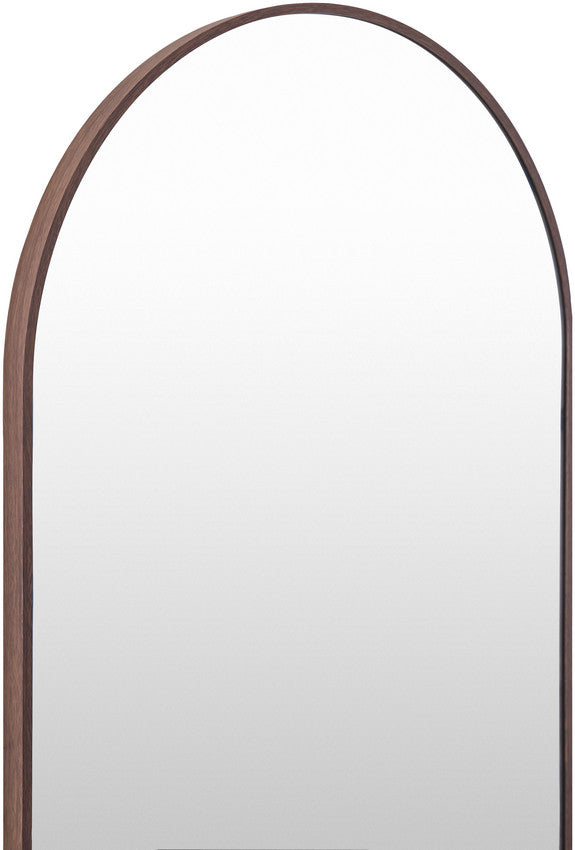 Soyla Modern Dark Brown Wall Mirror