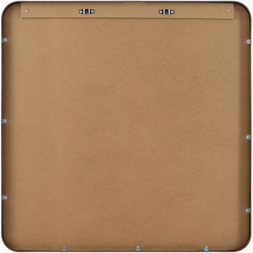 Louvenia Modern Brown Wall Mirror