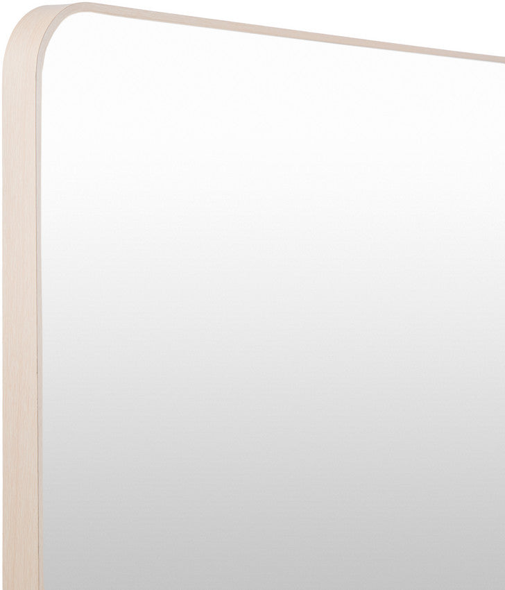 Louvenia Modern Brown Wall Mirror