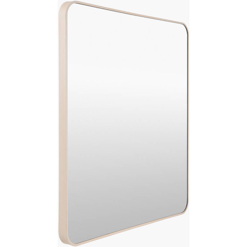 Louvenia Modern Brown Wall Mirror