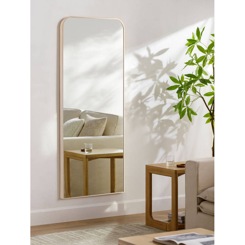 Lashunda Modern Brown Wall Mirror
