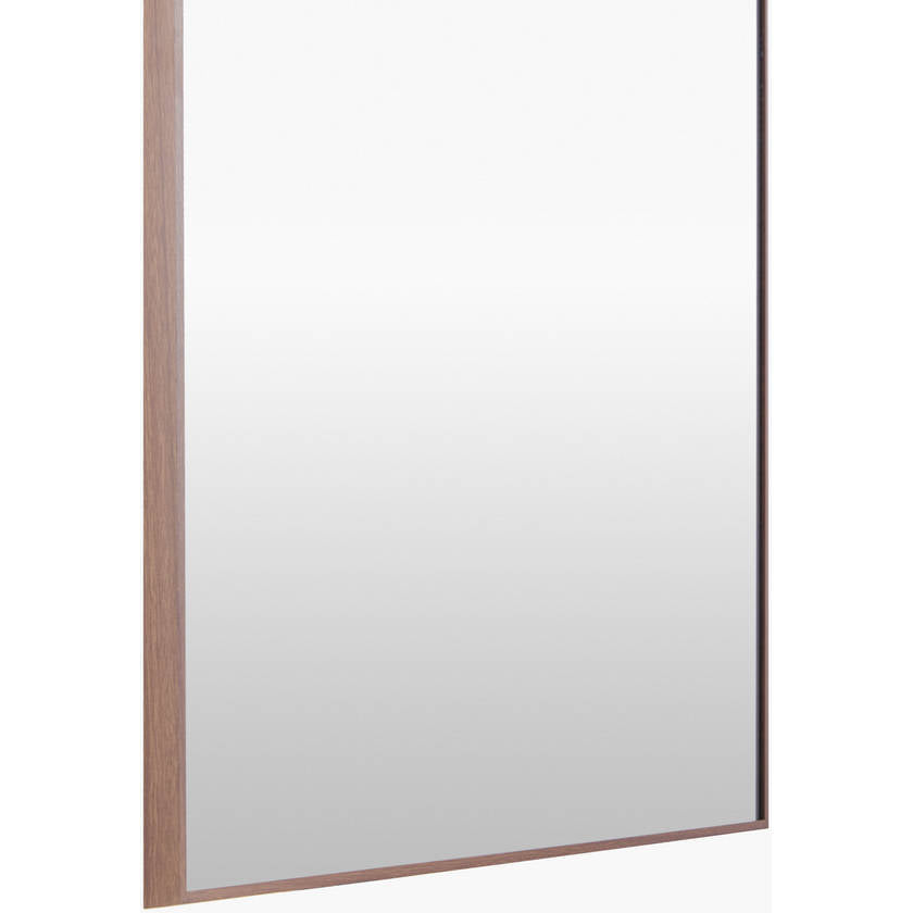 Lashunda Modern Dark Brown Wall Mirror