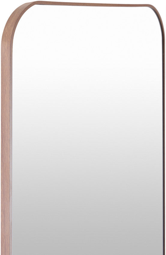 Lashunda Modern Dark Brown Wall Mirror