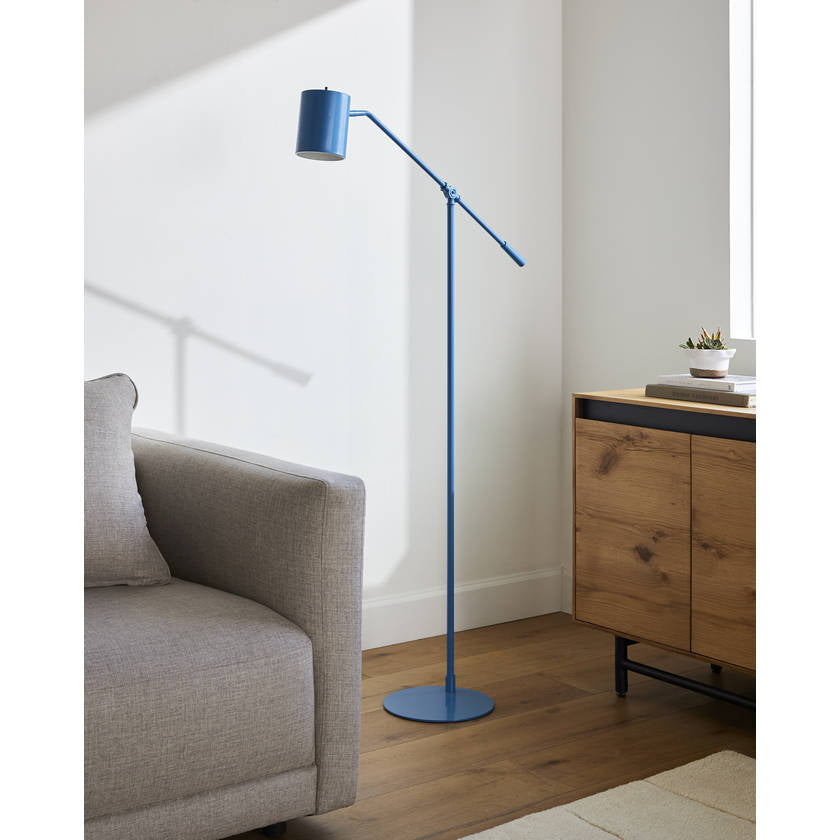 Talin Rustic Blue Floor Lamp