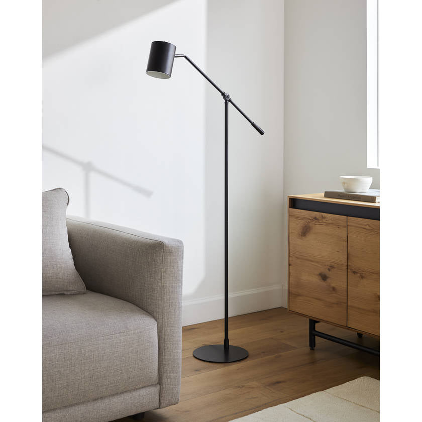 Talin Rustic Black Floor Lamp