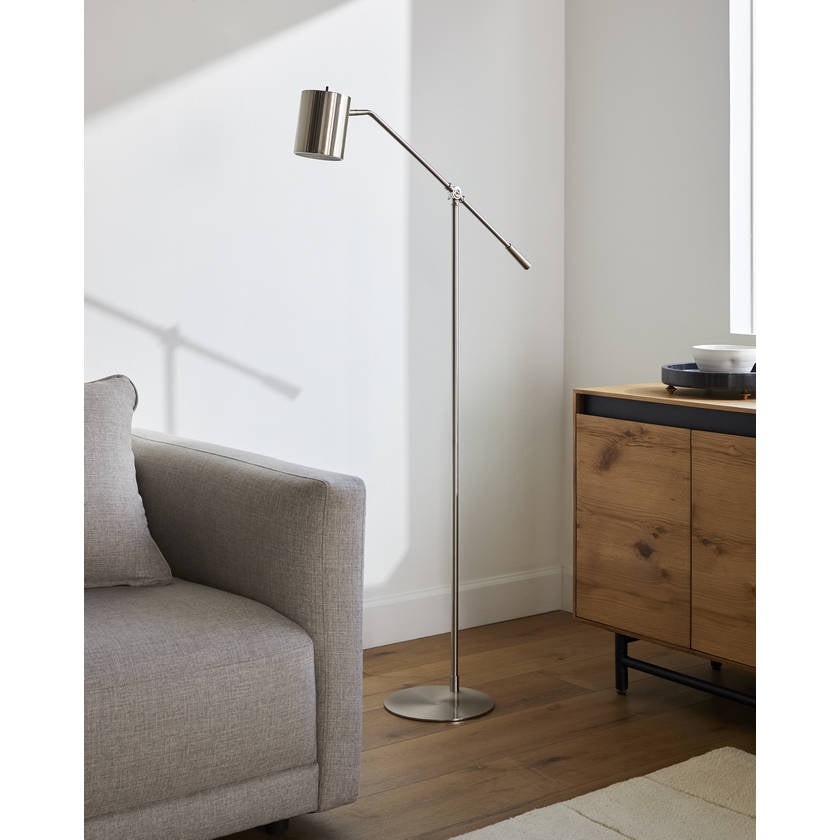 Talin Rustic Silver Gray Floor Lamp