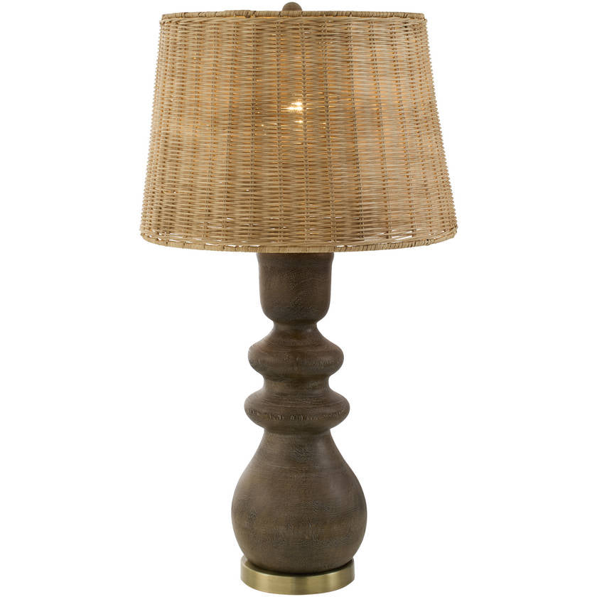 Allenhurst Rustic Dark Brown Table Lamp