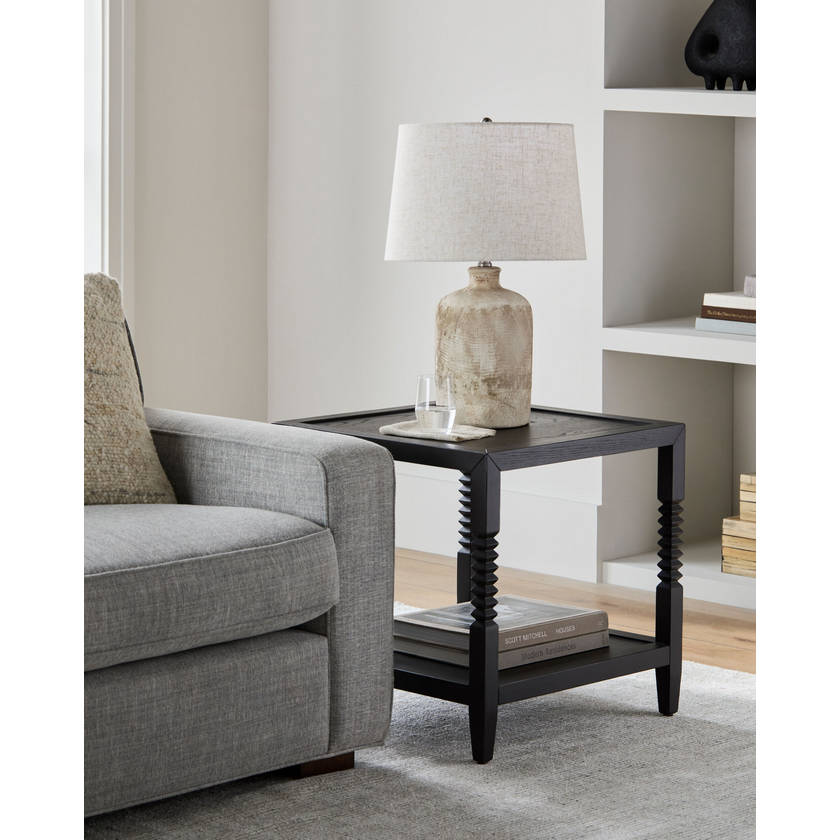 Saraann Black End Table