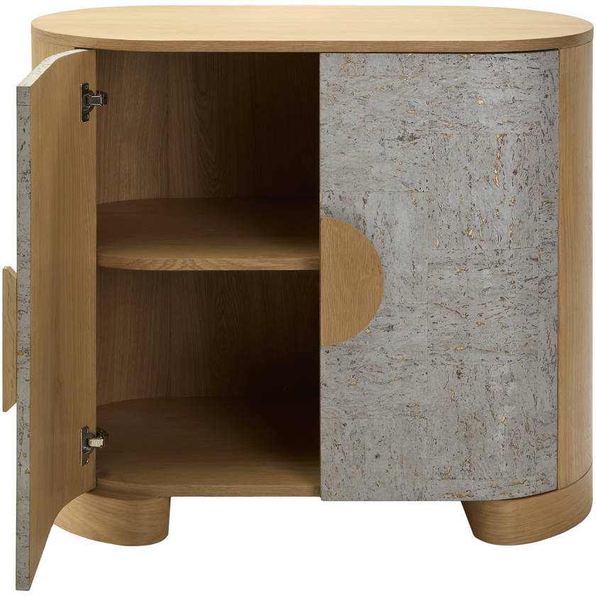 Renaldo Silver Cabinet