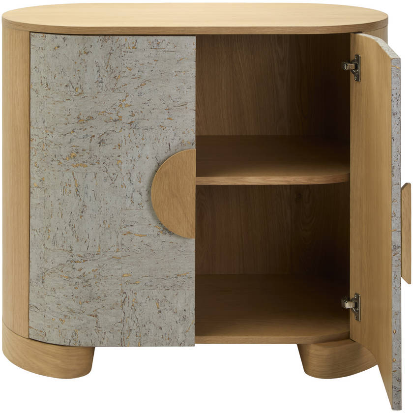 Renaldo Silver Cabinet