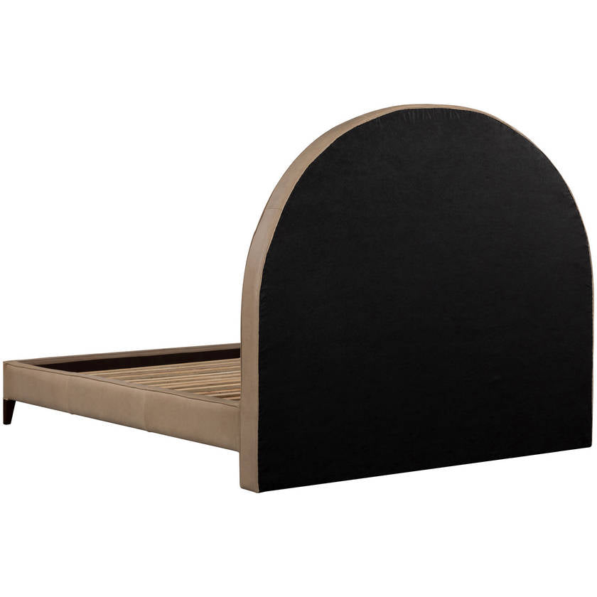 Sascha Dark Brown Upholstered Bed