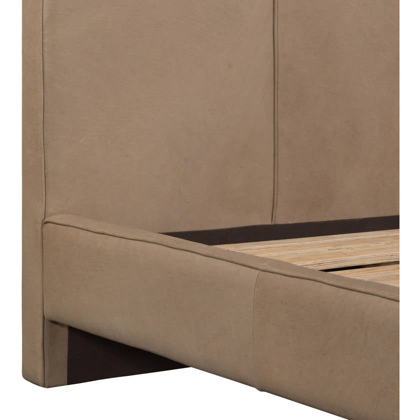 Sascha Dark Brown Upholstered Bed