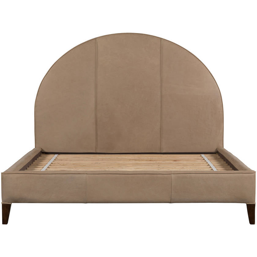 Sascha Dark Brown Upholstered Bed