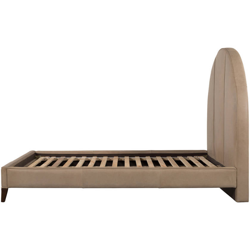 Sascha Dark Brown Upholstered Bed