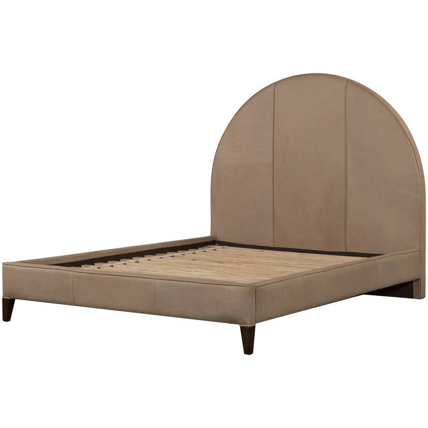 Sascha Dark Brown Upholstered Bed