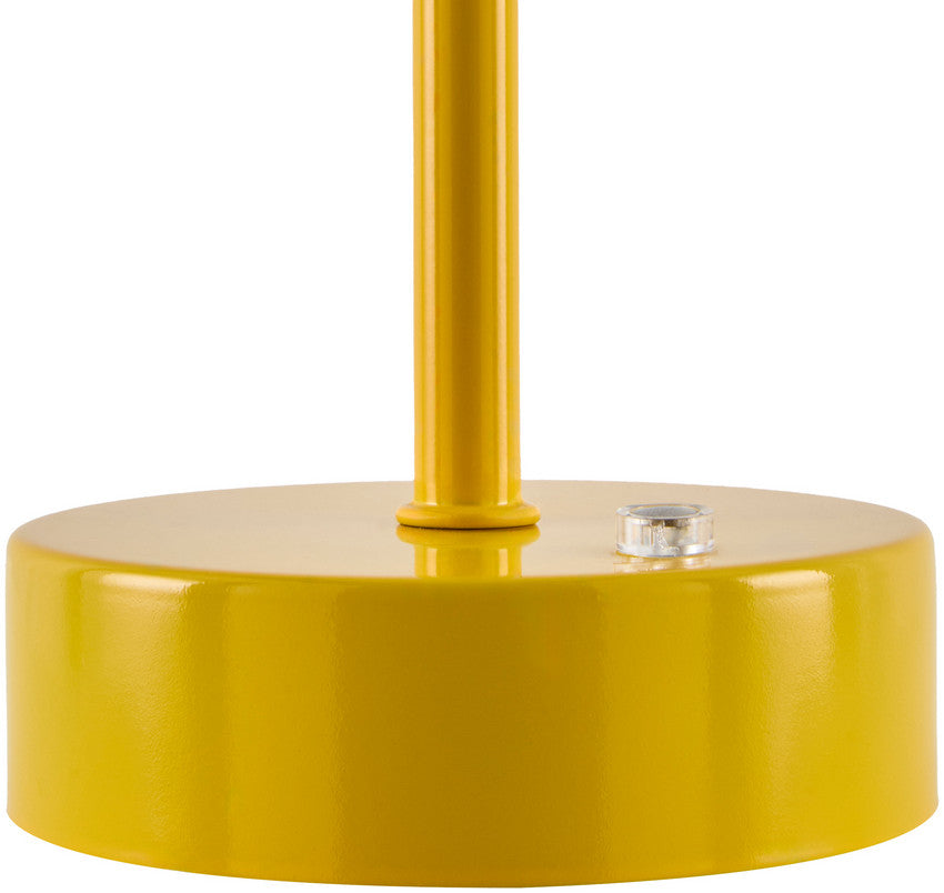 Myka Traditional Bright Yellow Table Lamp