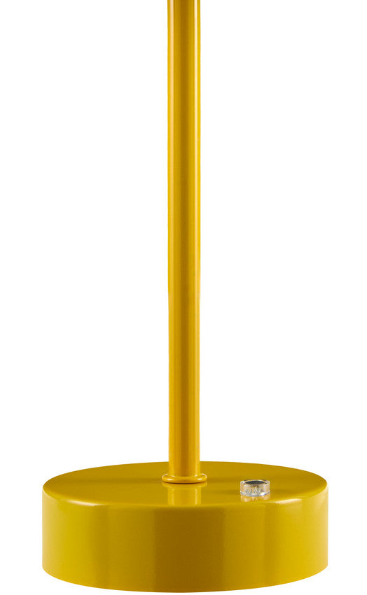 Myka Traditional Bright Yellow Table Lamp