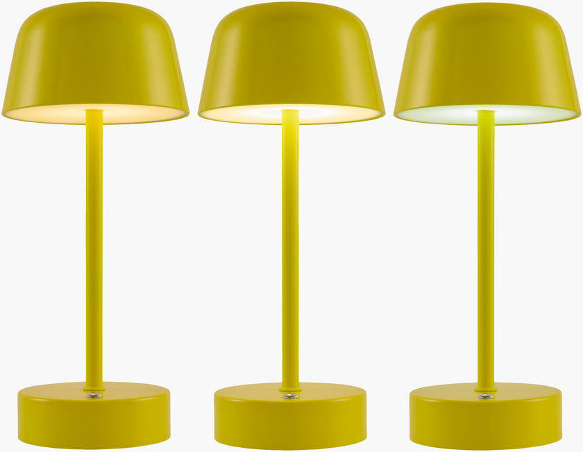 Myka Traditional Bright Yellow Table Lamp