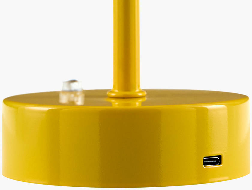 Myka Traditional Bright Yellow Table Lamp