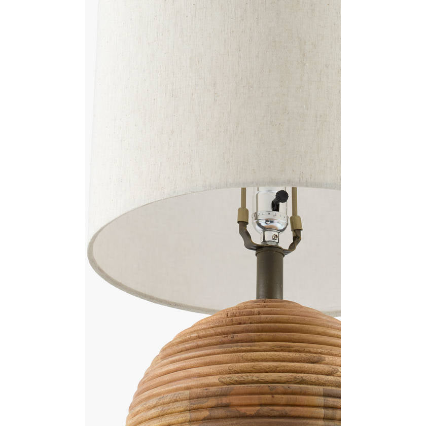Tiffiney Rustic Brown Table Lamp