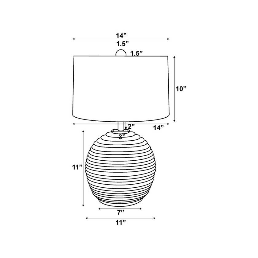 Tiffiney Rustic Brown Table Lamp