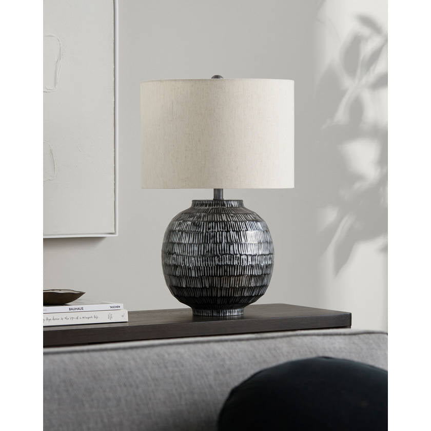 Bre Rustic Black Table Lamp