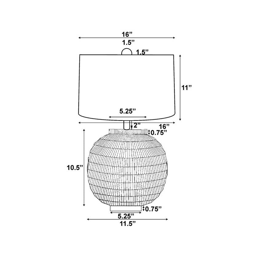 Bre Rustic Black Table Lamp