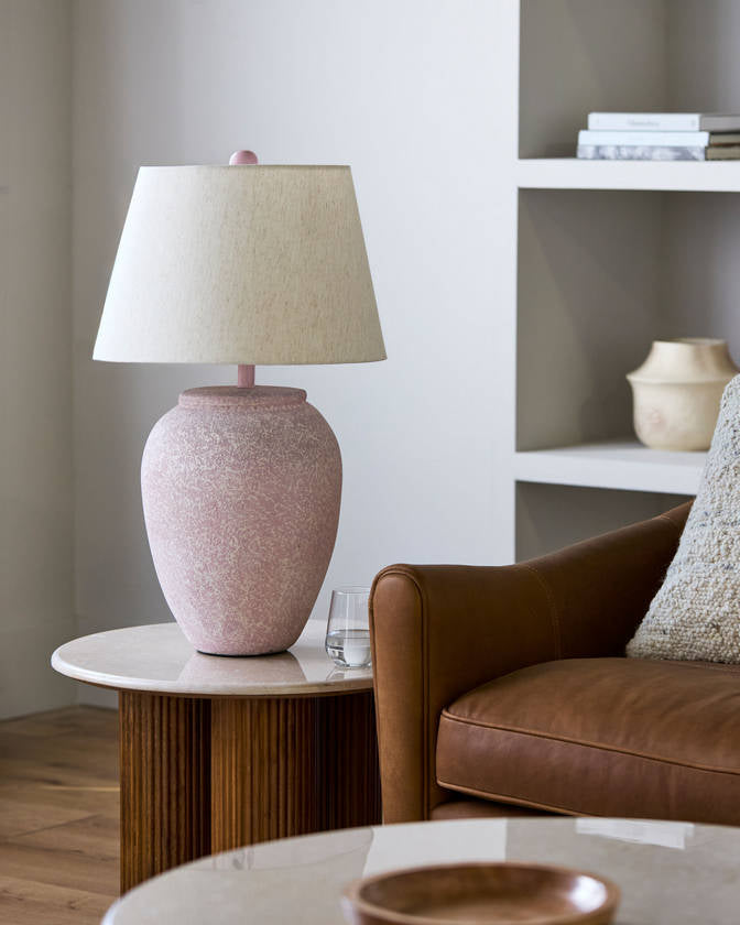 Baylor Rustic White Table Lamp