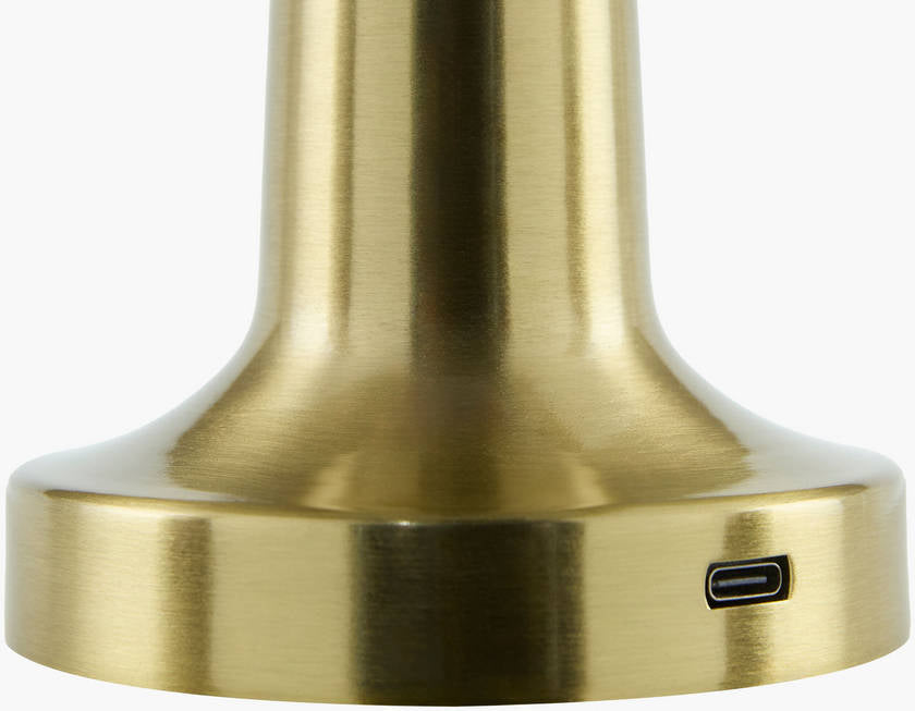 Tasheika Traditional Metallic - Brass Table Lamp